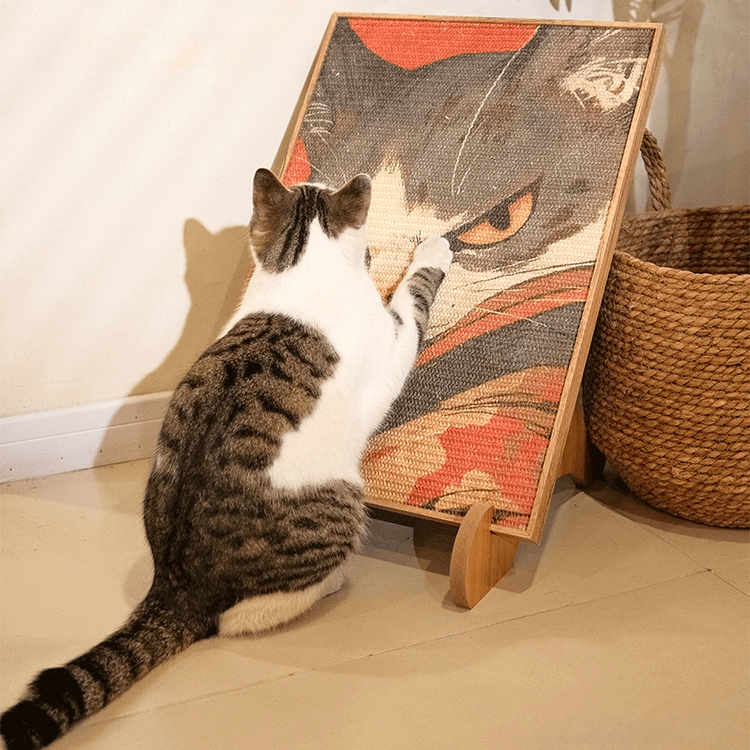 Eco-friendly sisal, customizable design, wear-resistant, non-toxic, enhances cat well-being.