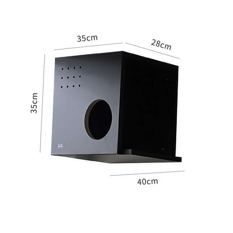 Modular Wall-Mounted Cat Climbing System with Clear Pods