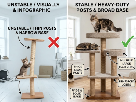 Best Cat Trees for Big Cats – Sturdy, Heavy Duty &amp; Expert Buying Guide