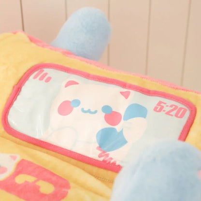 Kawaii Phone Sofa Bed for Cat – Cute & Cozy Lounge for Your Kitty with playful cat design and soft plush texture.