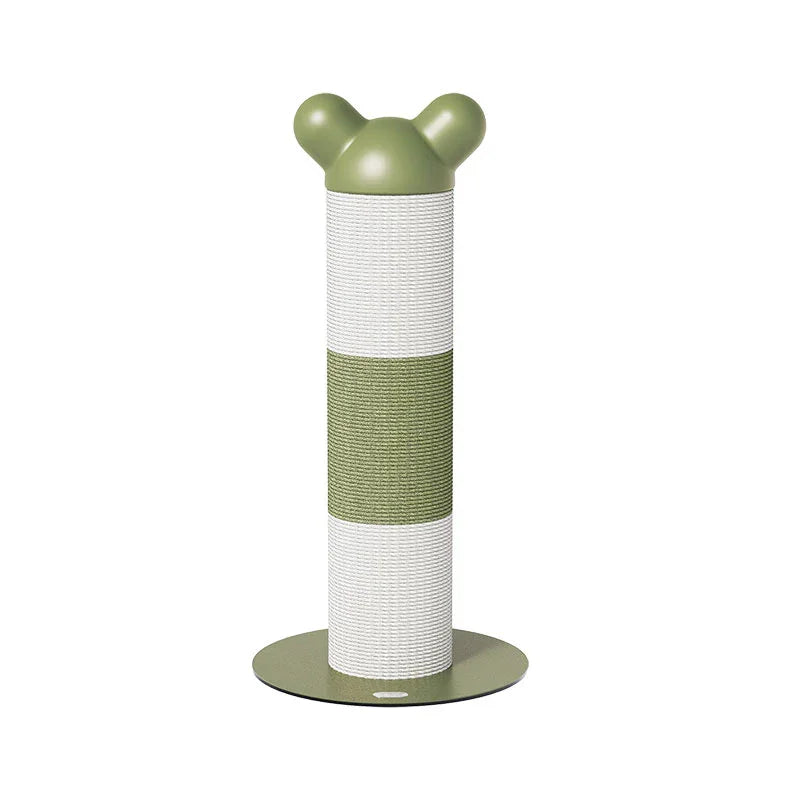 Single Vertical Cat Scratcher for Active Cats with playful design and textured surface for scratching and climbing.