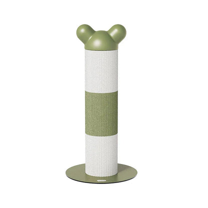 Single Vertical Cat Scratcher for Active Cats with playful design and textured surface for scratching and climbing.