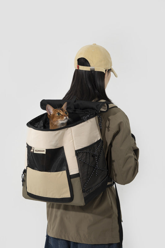 Adjustable and secure cat carrier for hands-free travel -KtKitty