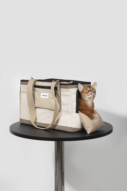 Front storage bag and sturdy bottom for secure travel -KtKitty