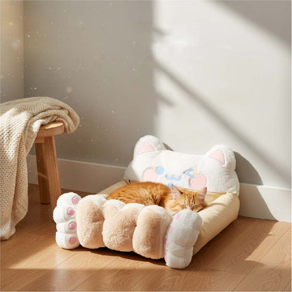 Cookie Chef Cat Sofa Bed — Cozy & Comfortable Cat Bed with a cat relaxing in a plush, soft design.