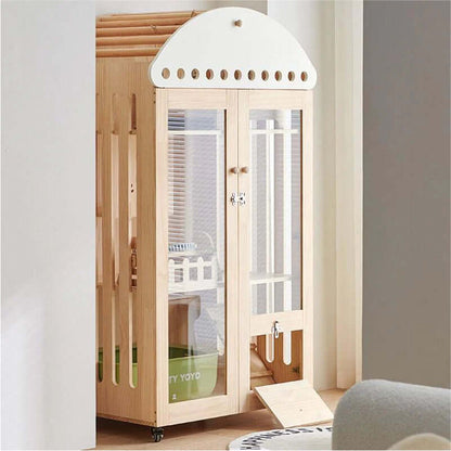 Large Wooden Cat Villa House