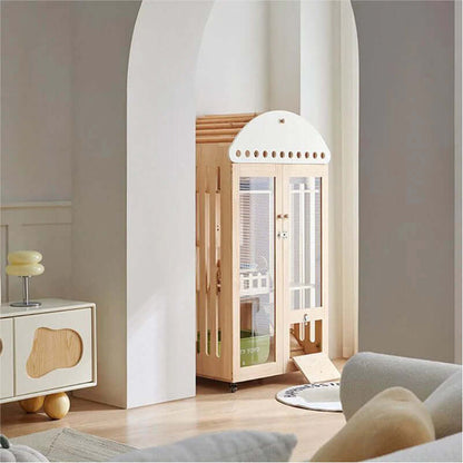 Large Wooden Cat Villa House