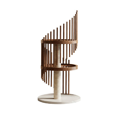 Spiral Solid Wood Cat Tree — Safe, Strong, and Fun for Cats