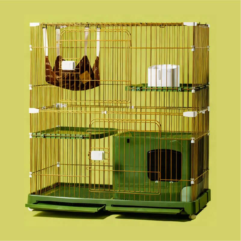 Luxury Space-Themed Cat House — Safe Multi-Level Home for Indoor Cats with multi-functional design and secure clips.