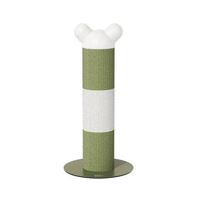 Single Vertical Cat Scratcher for Active Cats in green and white design, perfect for scratching and climbing.