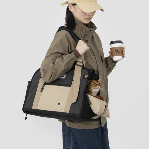 Stylish lightweight cat tote for travel -KtKitty