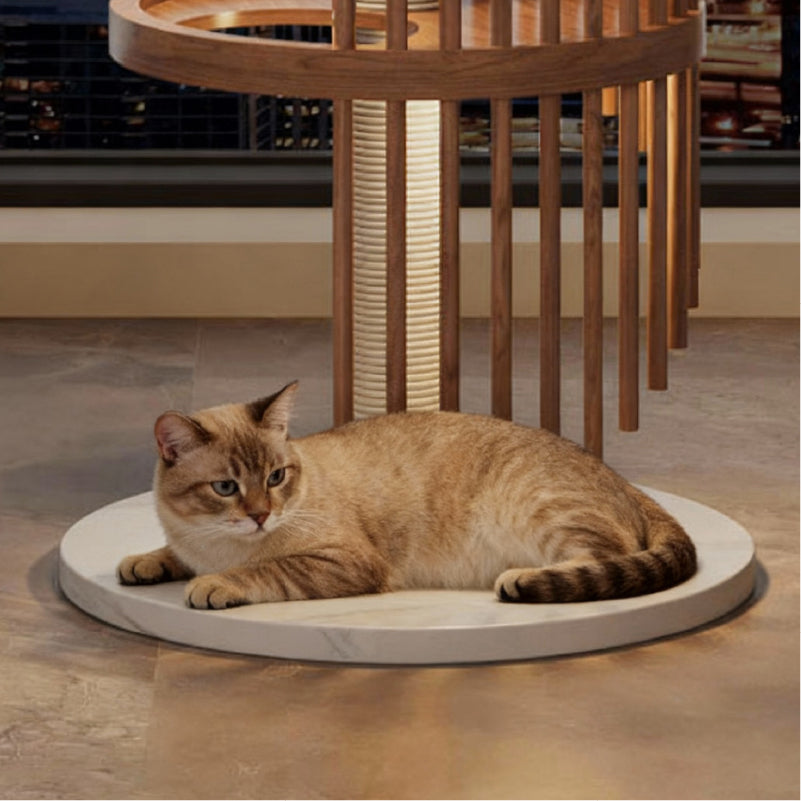 Spiral Solid Wood Cat Tree — Safe, Strong, and Fun for Cats
