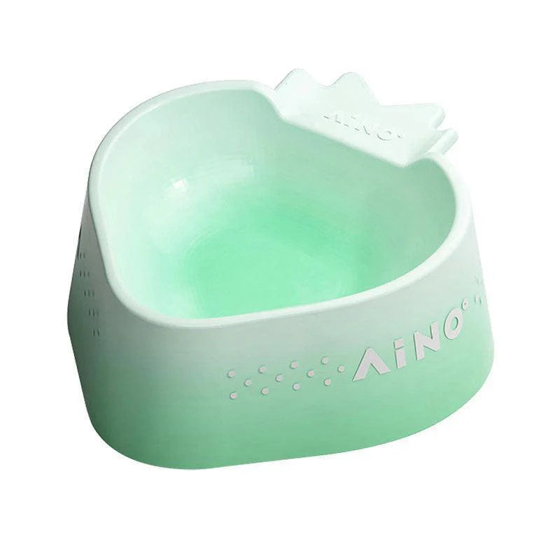 Spill-Free Cat Bowl with Smooth Glazed Interior for Easy Cleaning -KtKitty