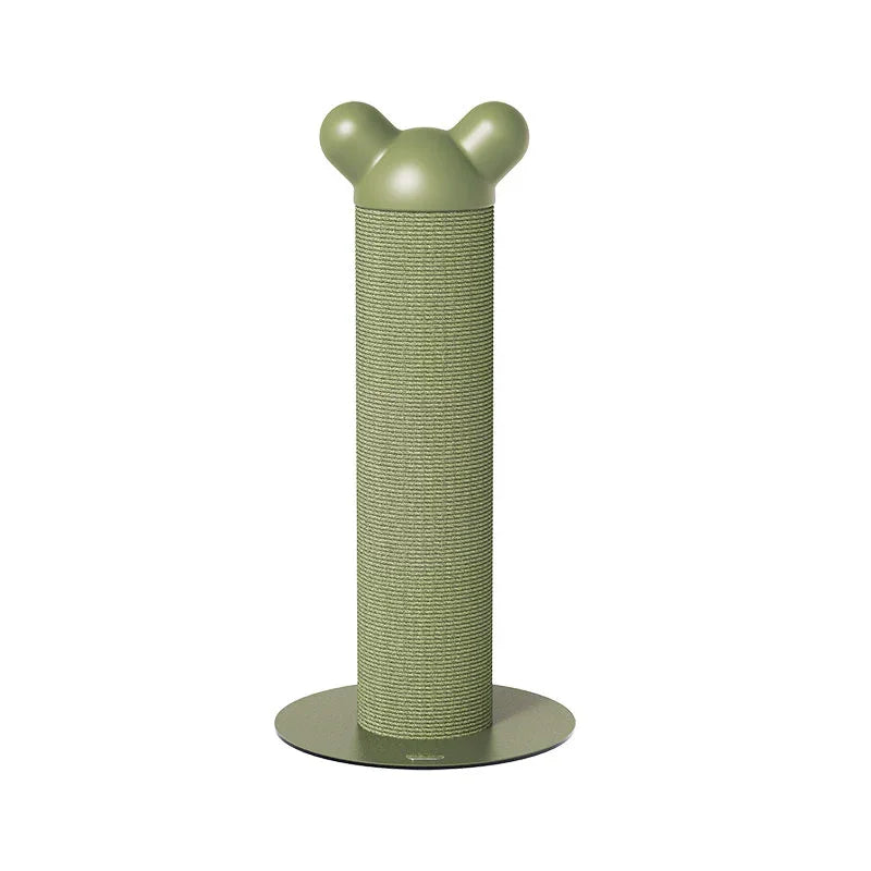 Single Vertical Cat Scratcher for Active Cats in green design, perfect for scratching and playing.