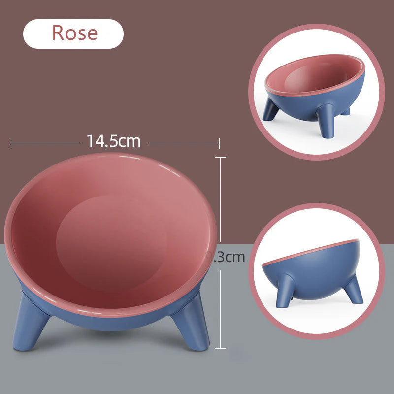 Modern Color Block Pet Feeding Bowl -KtKitty