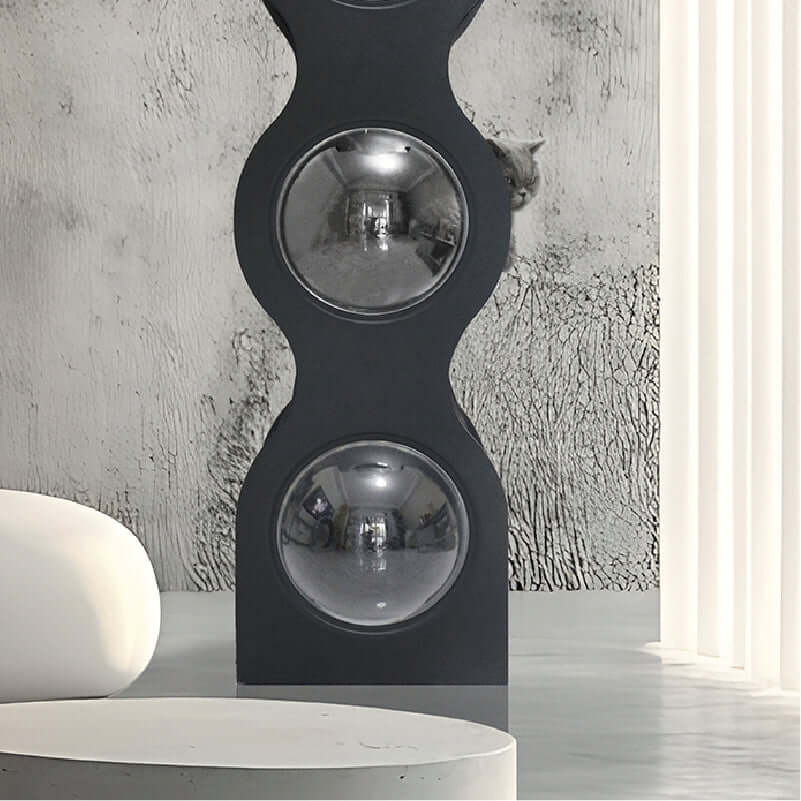 Hourglass Cat Tree for Indoor Cats – Multi-Level Sisal & Acrylic Condo