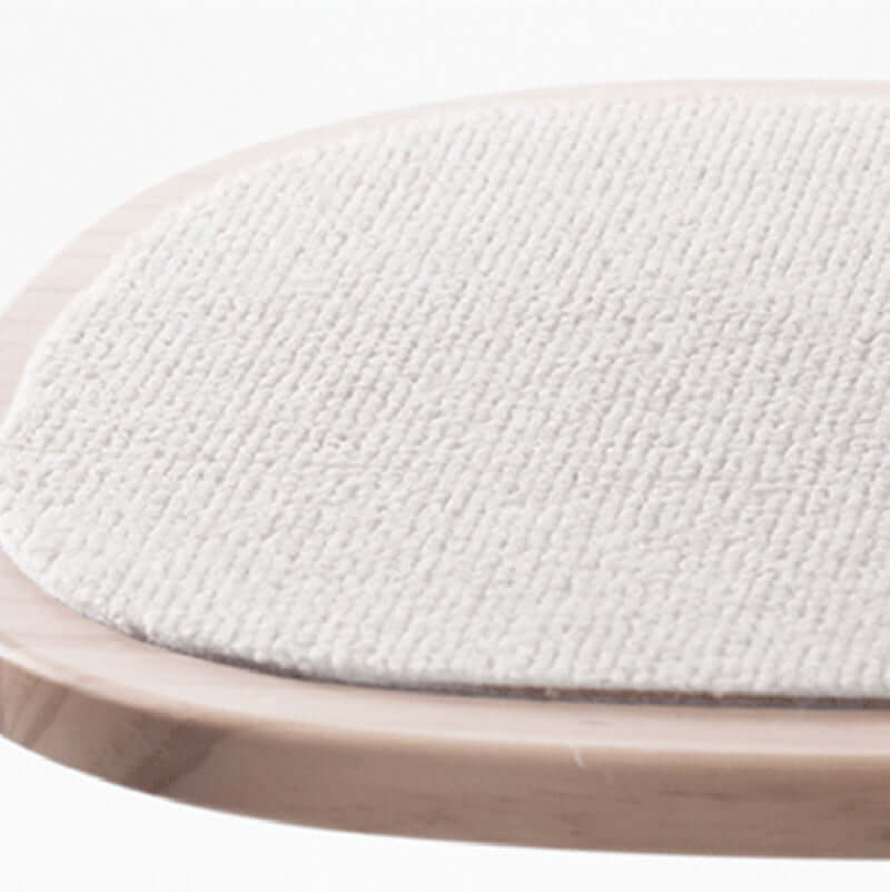 Close-up of the soft fabric surface on the Solid Wood Cat Tree, designed for durability and comfort for your pet.