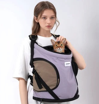 Luxury Cat Carrier Front Pack – Breathable Travel Backpack