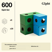 [Blue Green 600] 6 Unit Boxes + Free 28 Knots