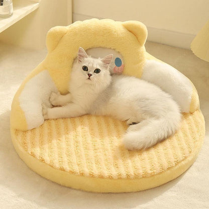 Detachable design for easy cleaning, keeping the cat bed fresh.