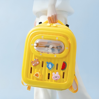 Cartoon Cat Carrier Backpack - Crafted from high-quality, eco-friendly EVA material for durability and safety - KtKitty