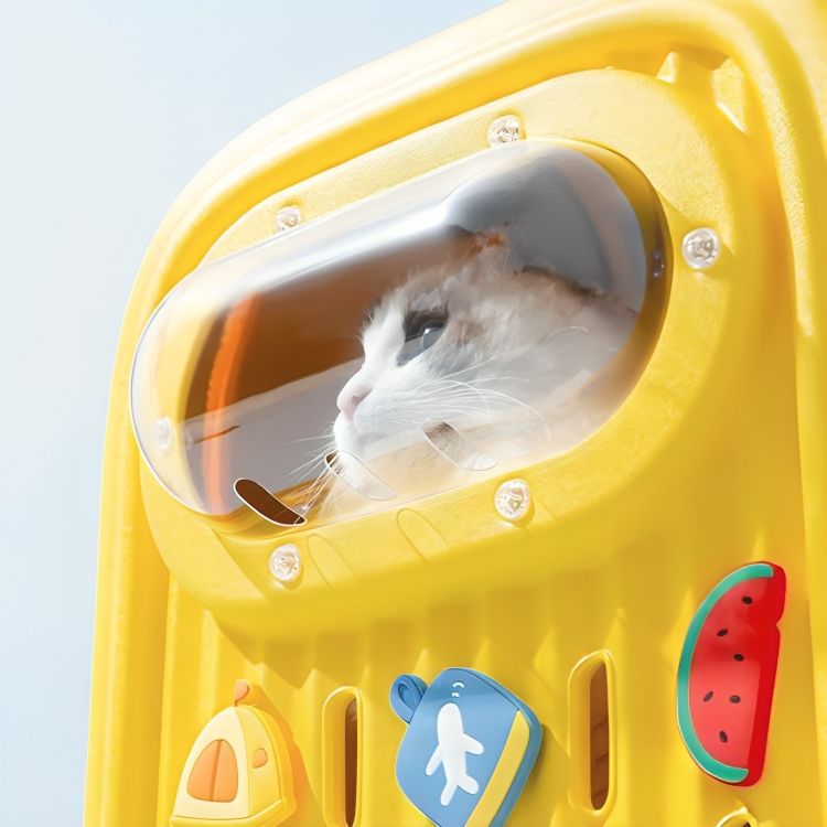 Cartoon Cat Carrier Backpack - Large capacity to accommodate pets comfortably during travel and daily walks - KtKitty