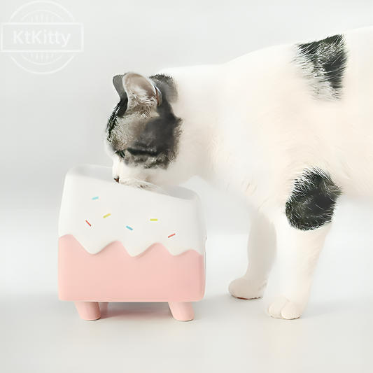 Handmade Ceramic Cat Bowl with Unique Craftsmanship