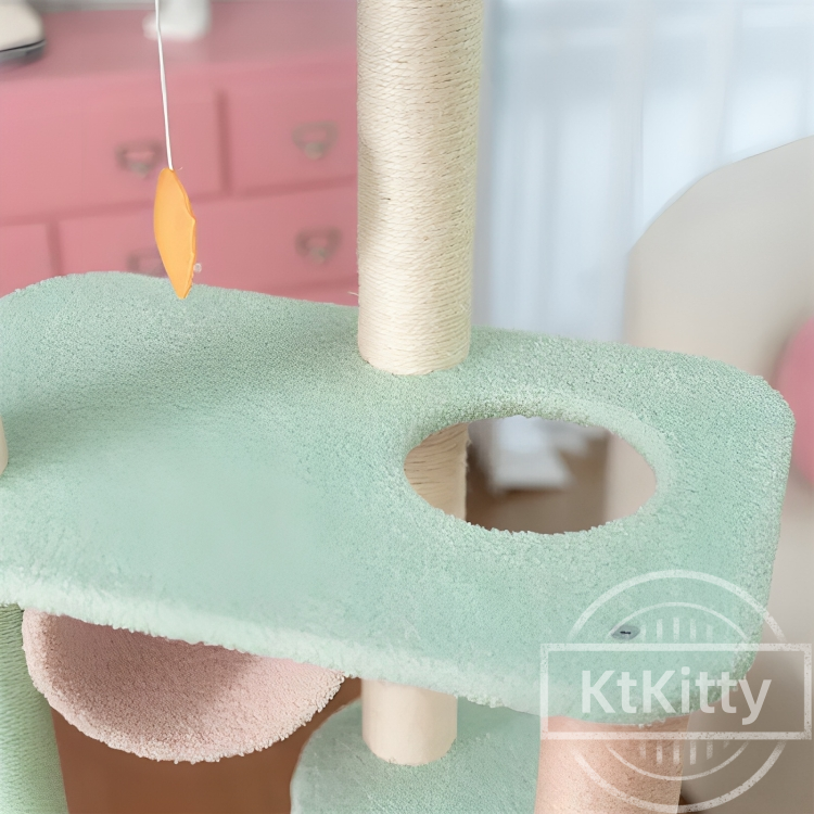 Large Condo for Cozy Cat Naps-Wonderland Cat Tree -KtKitty