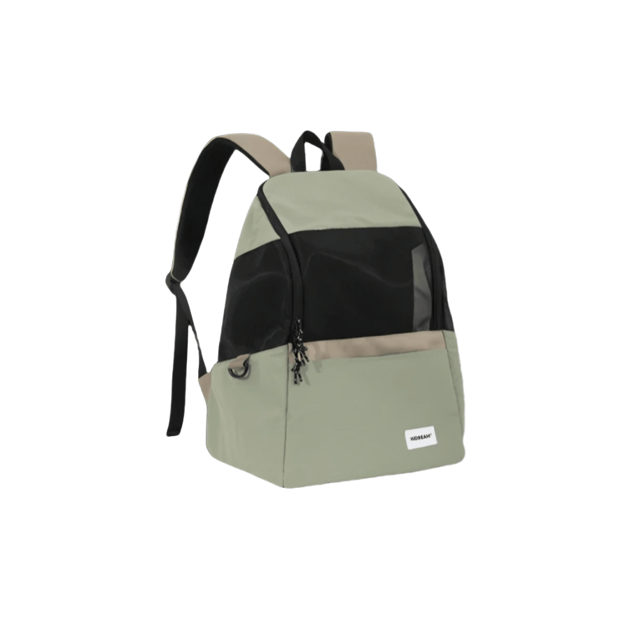 Stylish front pack cat carrier with side pockets for treats and essentials, perfect for small pets up to 13.2 lbs.