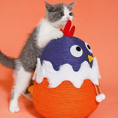 Compact footprint fits living rooms or cat corners