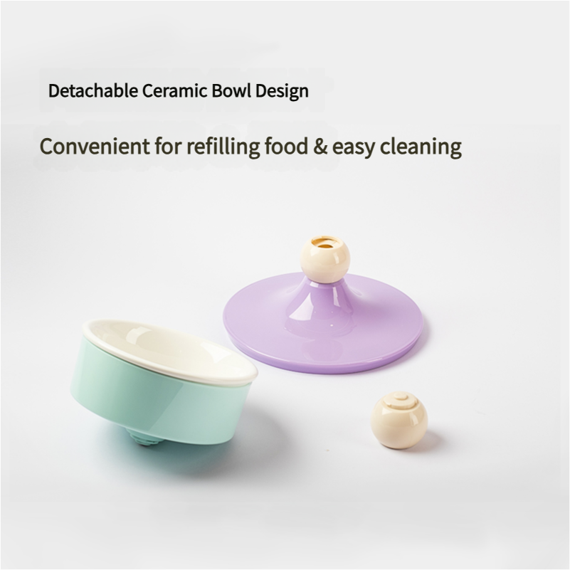 Wide base for balance, reducing tipping risks during feeding times.