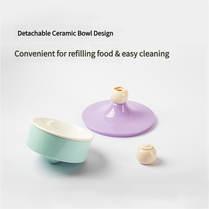 Wide base for balance, reducing tipping risks during feeding times.