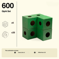 [Green Color 600] 6 Unit Boxes + Free 28 Knots