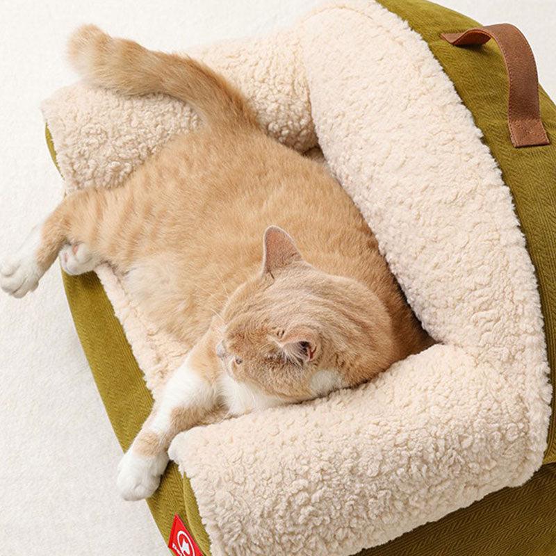 Removable pet sofa cover hanging to dry outdoors - KtKitty