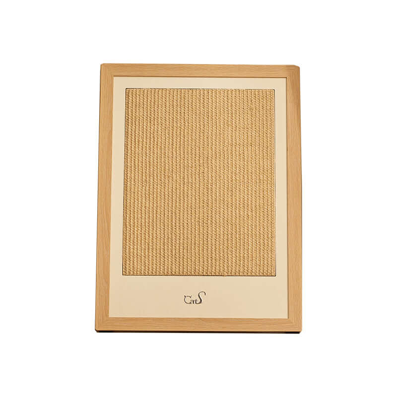 Generously sized 29.5x22 inch cat scratcher for full-body vertical scratching.