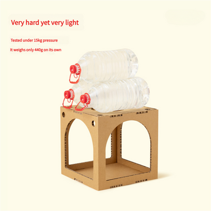 A lightweight and easily stackable cat home, perfect for creating a multi-level play area for your cats.