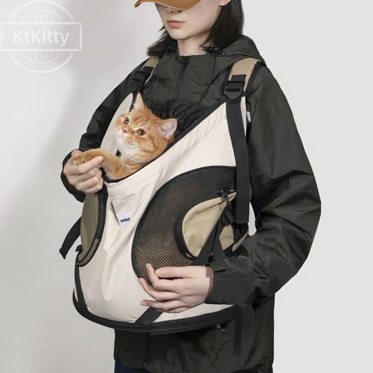 The sleek front pack design offers easy access and optimal comfort for your cat, making it perfect for travel and daily outings.