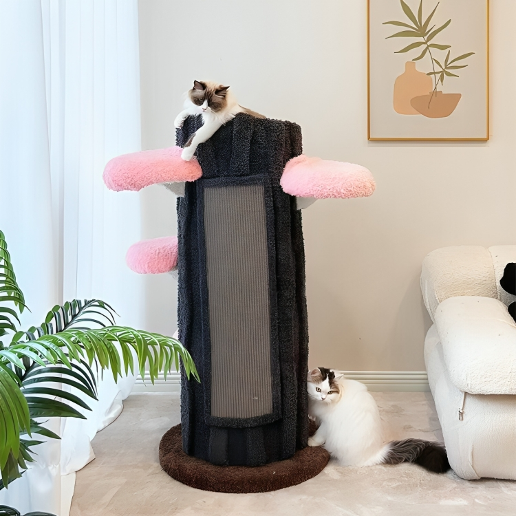 Durable scratching posts cater to cats' natural instincts, making them ideal for multi-cat households and energetic felines. Designed for both functionality and a sleek, modern aesthetic.