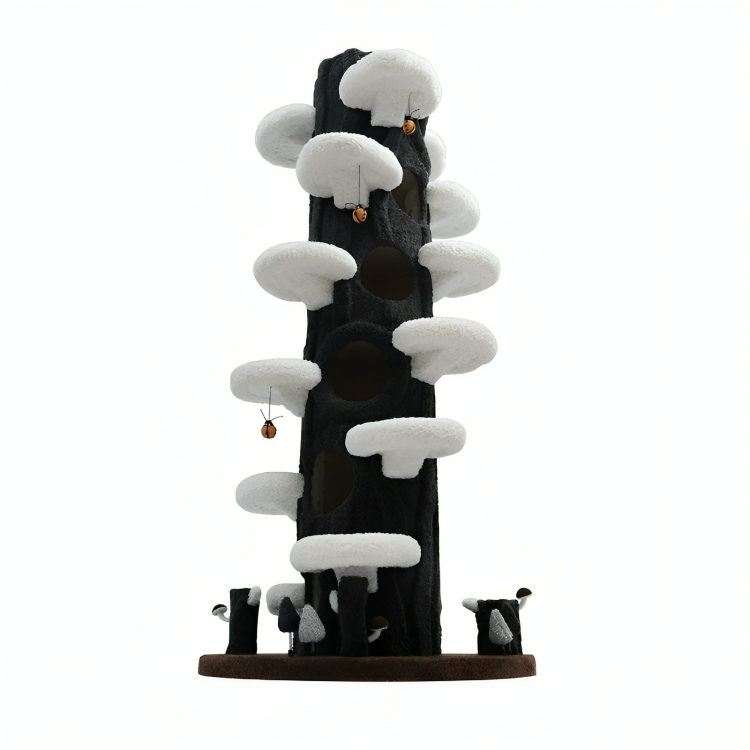 Multiple staggered levels for climbing, jumping, and lounging