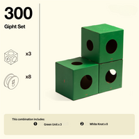 [Green Color 300] 3 Unit Boxes + Free 8 Knots