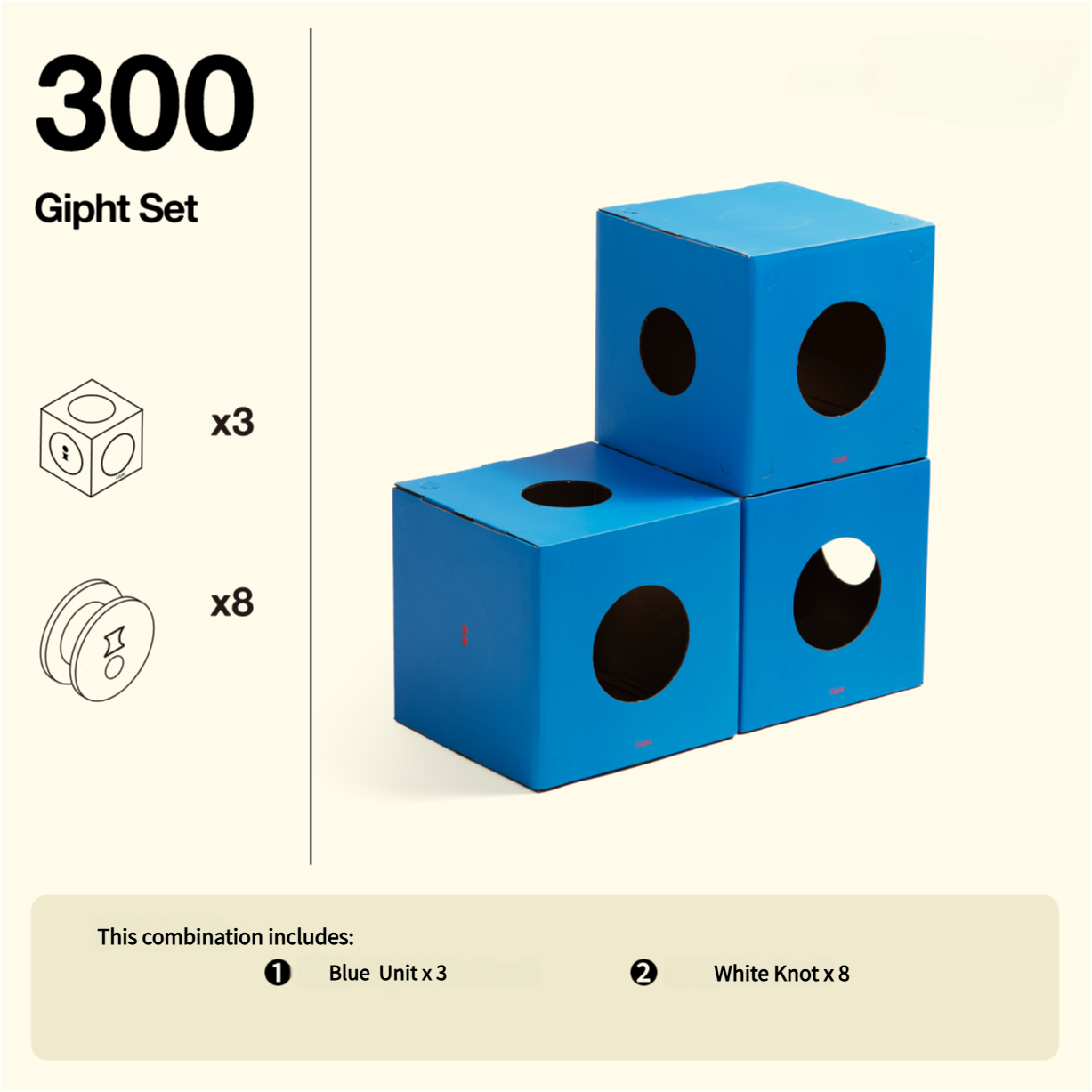 Cat playing with built-in toys in the box set-KtKitty