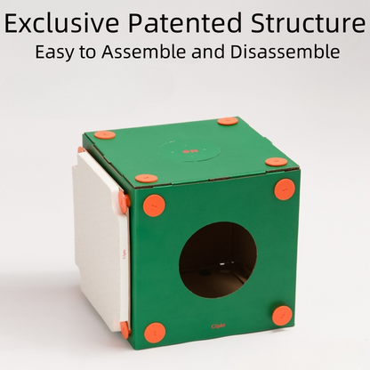 Multi-Function Cardboard Cat Tunnel – Play, Scratch & Hide