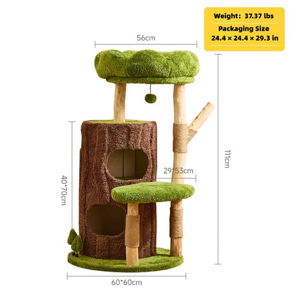 Jungle Cave Large Cat Tree for Big Cats