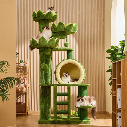 Multi-Functional Giant Cat Tree Tower — Perfect for Large Cats & Multi-Cat Households