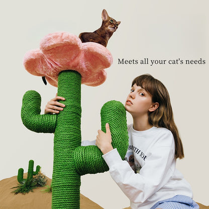 Blooming Cactus Cat Tree