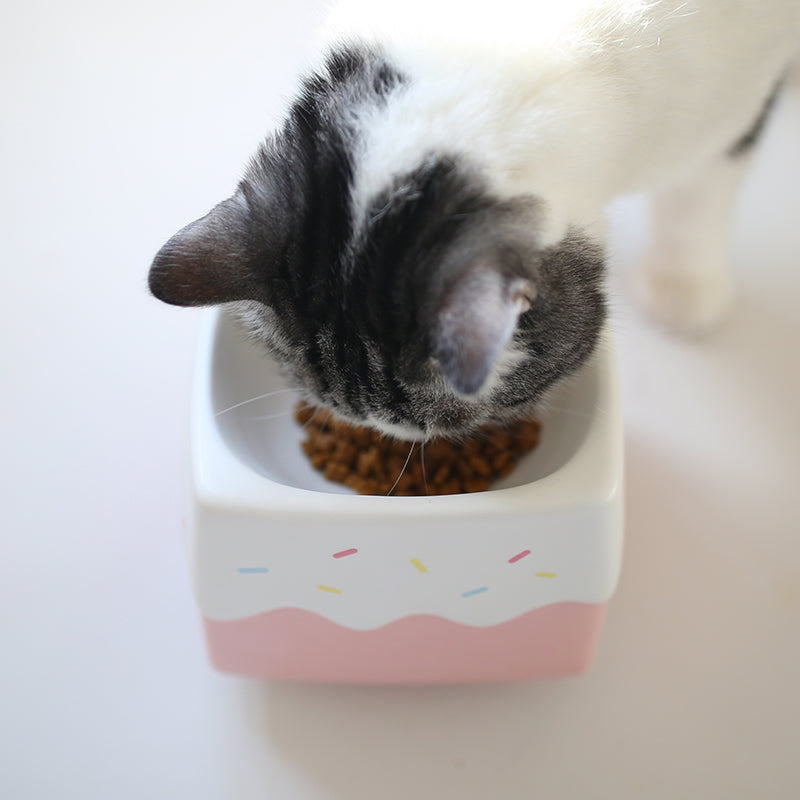 Non-Slip Base Elevated Cat Bowl for Stability -KtKitty