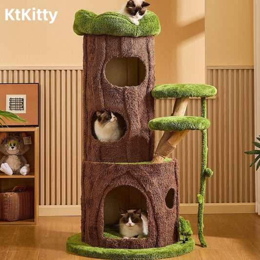 Jungle Cave Large Cat Tree for Big Cats