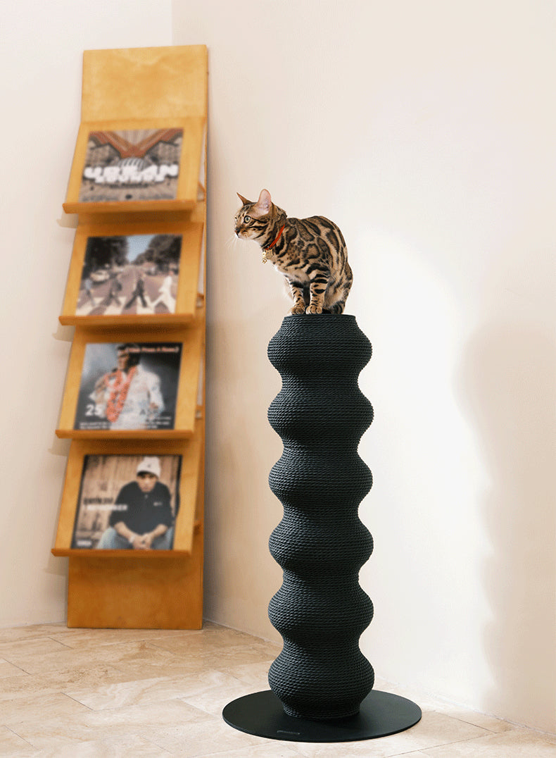 Durable Paper Rattan Cat Scratching Post ¨C Long-Lasting and Comfortable -KtKitty