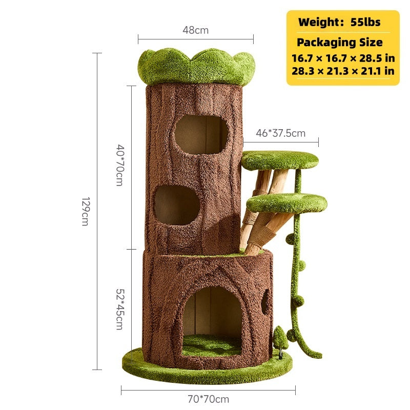 Jungle Cave Large Cat Tree for Big Cats