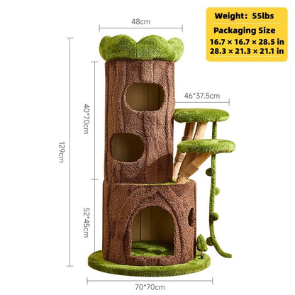 Jungle Cave Large Cat Tree for Big Cats